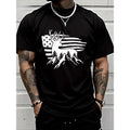Deer Print Crew Neck Casual Cotton Made USA T-Shirts, Hoodie, Sweatshirt