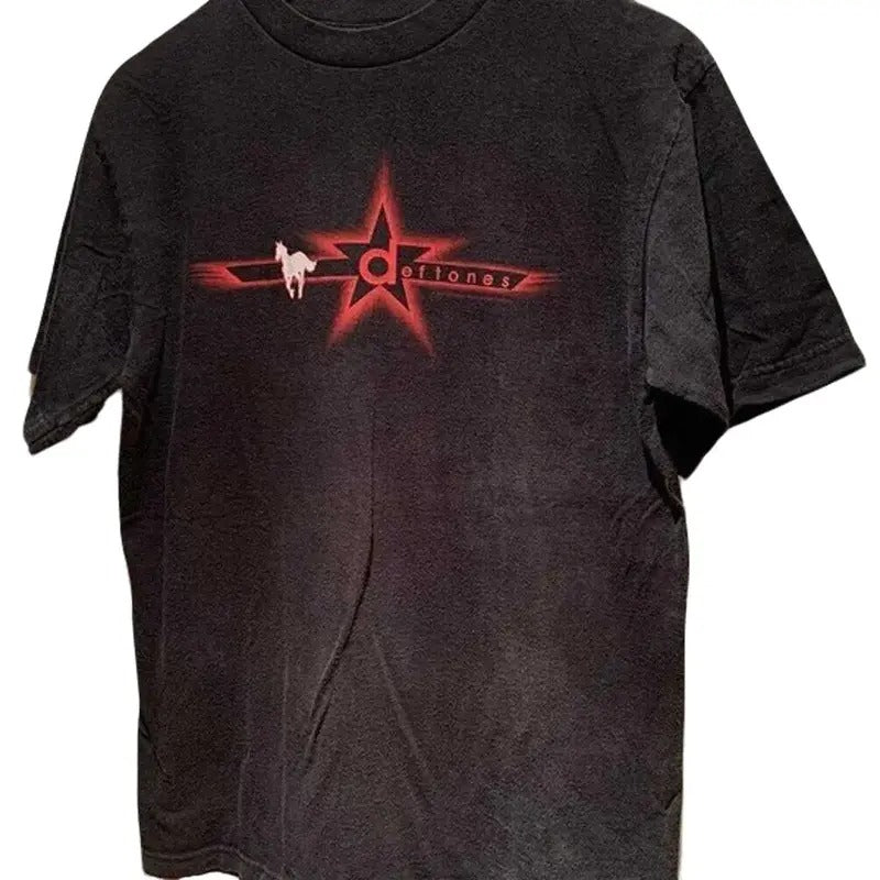 Deftones Music Band Graphic Heavyweight 100 Cotton Shirt Menswear Top Hoodie, Sweatshirt | GrindPrints.com
