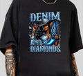 Denim and Diamonds African Melanin Swag Cowgirls Western T-Shirt Ultimate Gift for Fans Hoodie, Sweatshirt | GrindPrints.com