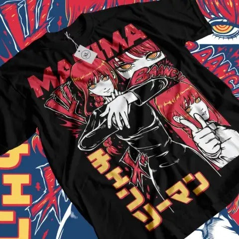 Denji & Makima Chainsaw Man T-Shirt PochitaAnime Manga Unisex T-Shirt All Size Hoodie, Sweatshirt | GrindPrints.com