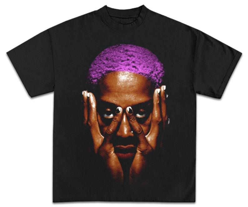 Dennis Rodman Jumbo Purple Vintage 90s Graphic T-Shirt,  Menswear Top Underwear Streetwear Hoodie, Sweatshirt