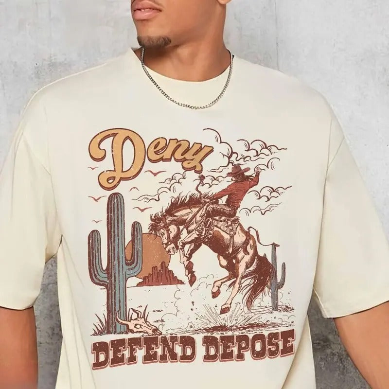 Deny Defend Depose Unisex Shirt, Bold Statement Tee, Unisex Classic Shirt, Funny Unique Gift, Protest Activist, Eat the...