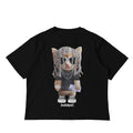 Destroy Lonely Kitty Tee Boxy Crop Hoodie, Sweatshirt | GrindPrints.com
