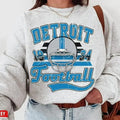 Detroit Football Crewneck Sweatshirt, Football Game Day Sweatshirt T-Shirts, Hoodie | GrindPrints.com