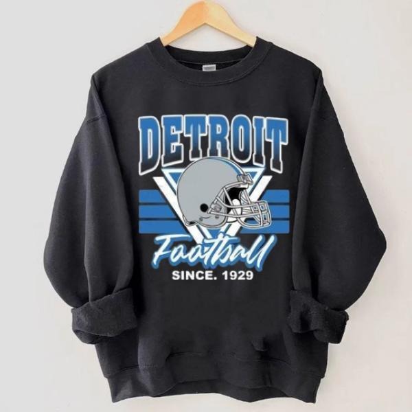 Detroit Football Vintage Shirts Cotton Fit T-Shirts, Hoodie, Sweatshirt