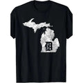 Detroit Michigan - Motor City, Midwest "D" Mitten T-Shirt Made in USA Hoodie, Sweatshirt | GrindPrints.com