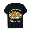 Deviled Egg Funny I'm Here For The Deviled Eggs T-Shirt-220g-100%cotton made in usa Hoodie, Sweatshirt | GrindPrints.com