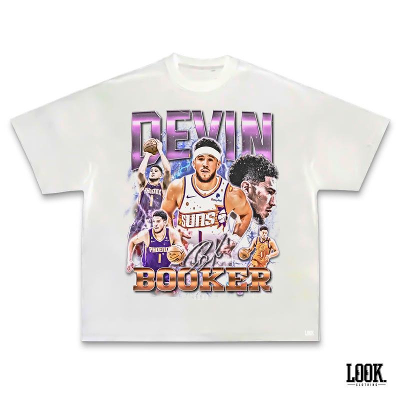 Devin Booker 'Book' Graphic Tee | Vintage Tee Graphic T-Shirt Sweatshirt Hoodie | Sport Tee - Gift For Fan | GrindPrints.com