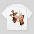 Diamond Ring Finger Print T-shirt, Vintage Graphic Tee, Y2k Clothing, Unisex Cotton Crewneck T-Shirt