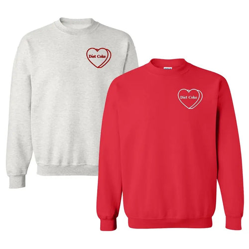 'Diet Coke Candy Heart' Crewneck Sweatshirt T-Shirts, Hoodie | GrindPrints.com