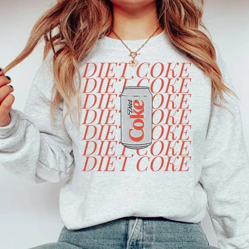 'Diet Coke Lover' Crewneck Sweatshirt T-Shirts, Hoodie | GrindPrints.com