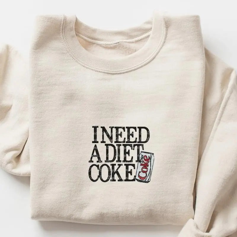 Diet Coke Shirt, Diet Coke Lover Sweatshirt, Funny Coke Shirt, Coke Lover Sweater, Coke Long Sleeve, Diet Coke Long...