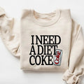 Diet Coke Sweatshirt T Shirt, I Diet Coke Shirt, Retro Coke Sweatshirt, Soda Lover Shirt, Coke Lover Sweater Hoodie