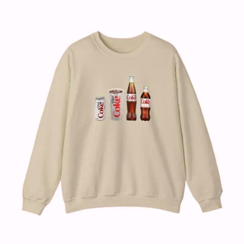 Diet Coke Unisex Crewneck Sweatshirt Fabric Menswear T-Shirts, Hoodie | GrindPrints.com