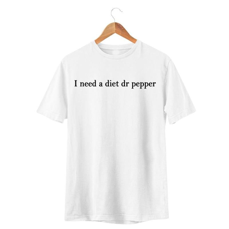Diet Dr Pepper, tshirt, Crewneck, Pullover_Cotton T-Shirt, Perfect Tee Shortsleeve Casual Hoodie, Sweatshirt