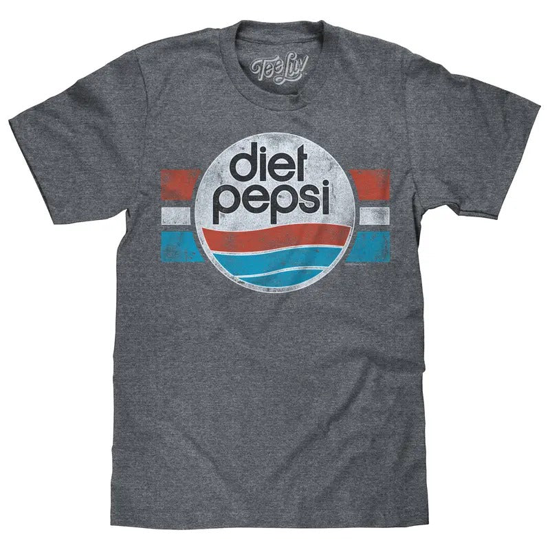 Diet Pepsi Logo T-Shirt - Gray Hoodie, Sweatshirt | GrindPrints.com
