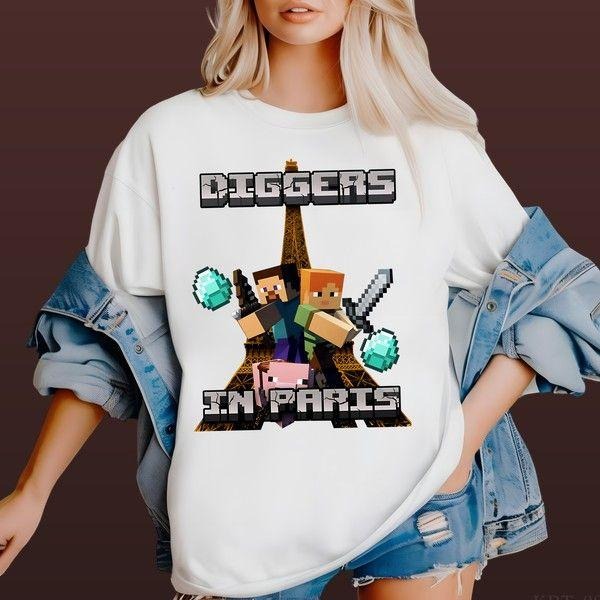 Diggers In Paris T-shirt Hiphop Style Recycled Cotton Graphic Cool Gift For Him Hoodie, Sweatshirt | GrindPrints.com