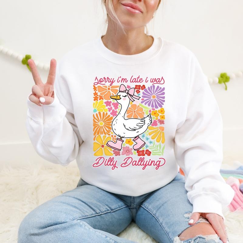 Dilly Dallying DTF Transfers - THIS IS NOT A SHIRT Hoodie, Sweatshirt | GrindPrints.com