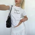 Directed by Sofia Coppola Handwriting Coquette Baby Tee Collar Fashion Hoodie, Sweatshirt | GrindPrints.com