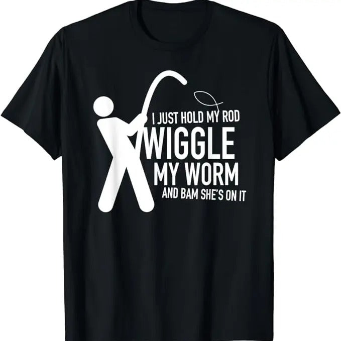 Dirty Humor T-Shirt For Men, Fishing T-Shirt Dirty Humor Menswear Casual Cotton Hoodie, Sweatshirt | GrindPrints.com