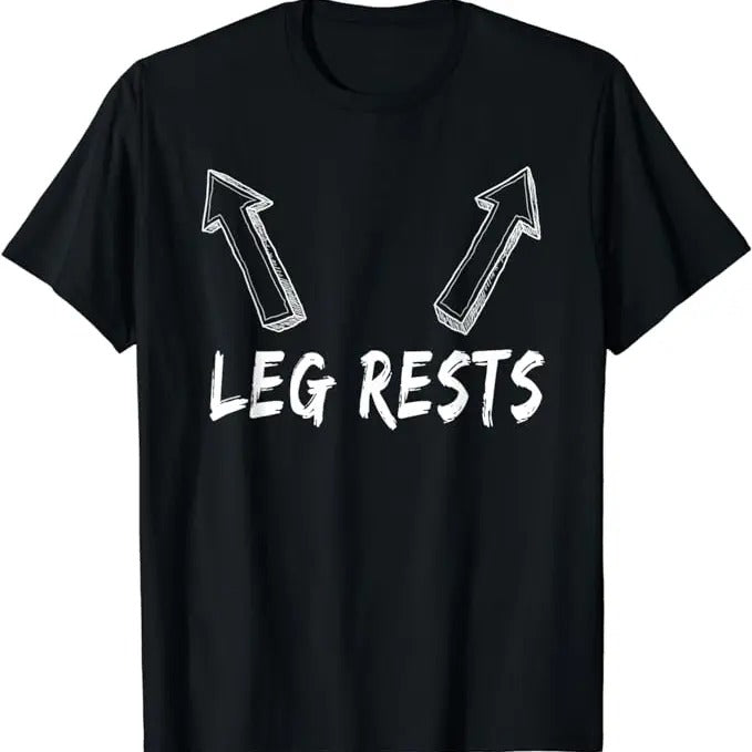 Dirty Humor T-Shirt For Men, Leg Rests Dirty Humor Funny Sarcastic Gag Gift T-Shirt T-Shirt Menswear Casual Cotton...