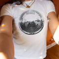 Disco Ball 90s Baby Tee, Mirror Ball Tee, Women's Fitted Tee, Unisex Shirt, Y2K Clothing, Trendy Top, Retro Shirt, Y2K...