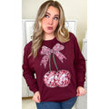 Disco Bow Long Sleeve Graphic T-Shirt Hoodie, Sweatshirt | GrindPrints.com