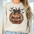 Disco Pumpkin Jack O Lantern Sweatshirt Halloween Pumpkin Pullover Disco Pumpkin Halloween Sweatshirt Coquette Jack O...