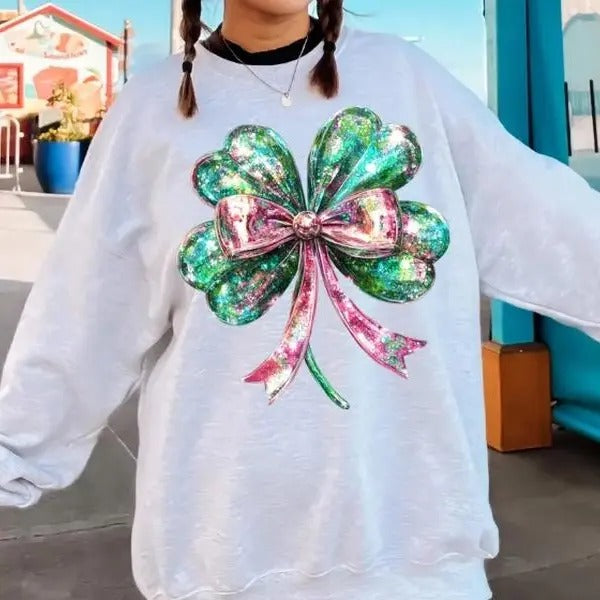 Disco Shamrock DTF Transfers - THIS IS NOT A SHIRT Hoodie, Sweatshirt | GrindPrints.com