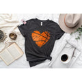 Distressed Basketball Heart Shirt, Basketball Shirt, Distressed Shirt, Basketball Mom Shirt, Girl Basketball Shirt,...