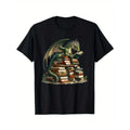 Distressed Bookworm Dragons Reading Book - Dragons and Books T-Shirt Made in USA Hoodie, Sweatshirt | GrindPrints.com