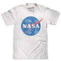 Distressed NASA Logo T-Shirt - White Hoodie, Sweatshirt | GrindPrints.com