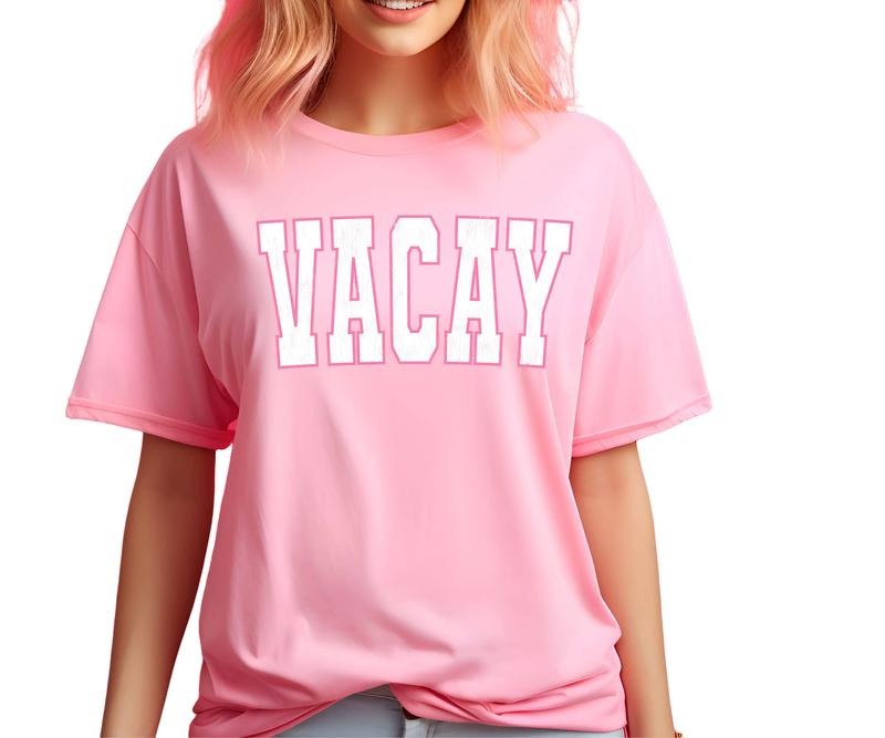 Distressed Vacay Print Comfort colors Tee shirt Hoodie, Sweatshirt | GrindPrints.com
