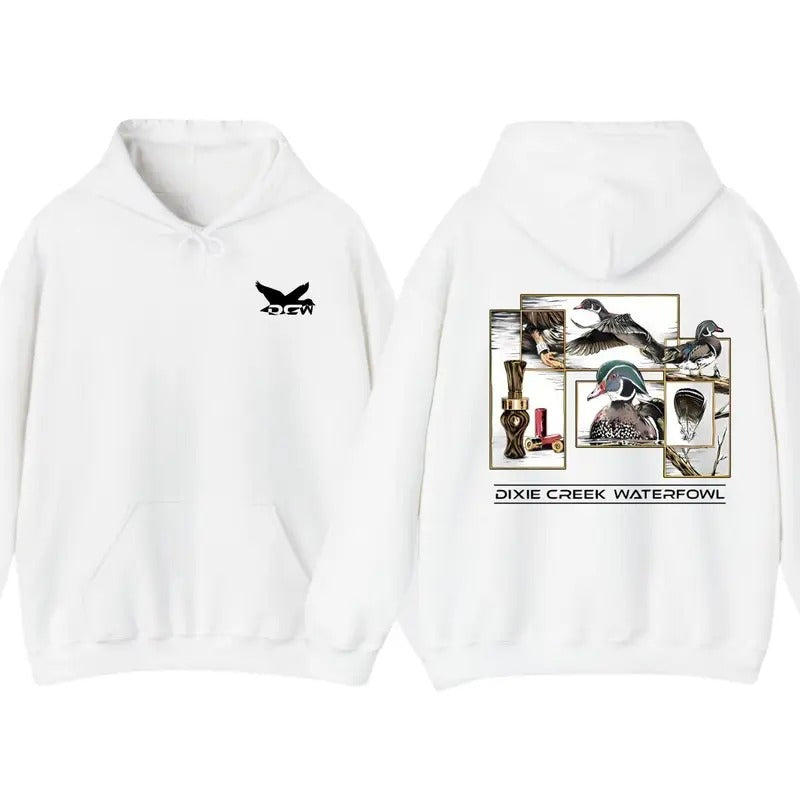 Dixie Creek Waterfowl Hoodie - Stunning Wildlife Design Featuring Detailed Duck Hunting Graphics, Perfect for Outdoor...