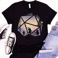 DnD D20 Shirt, D20 Dice Shirt, D&D D20 Landscape Tshirt, Dungeons And Dragons D20 Scene Tee Hoodie, Sweatshirt