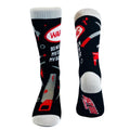 Do Not Touch My Tools Or My Daughter Funny Novelty Socks Gag Gift for Dad Crazy (Black) - Mens (7-12) Funny Graphic Socks...