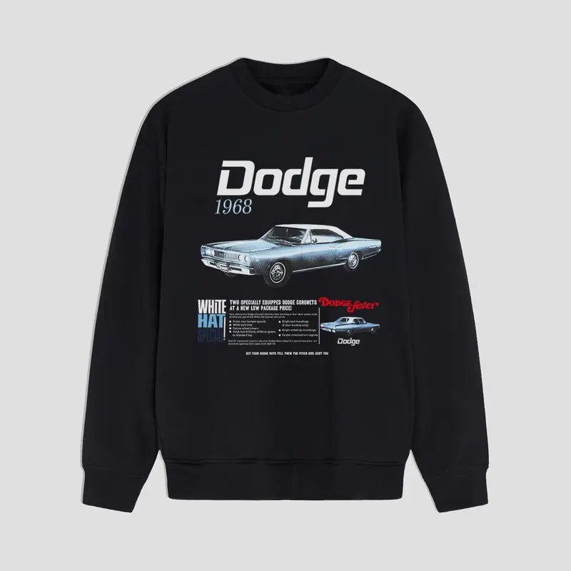 Dodge Charger 1968 Sweatshirt Classic Muscle Car Legend Car Menswear T-Shirts, Hoodie | GrindPrints.com