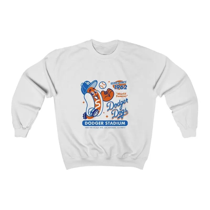 Dodger Dogs Since 1962 Sweatshirt, Baseball Season, Vintage Baseball Crewneck, Game Day Shirt JBYW4 Hoodie | GrindPrints.com