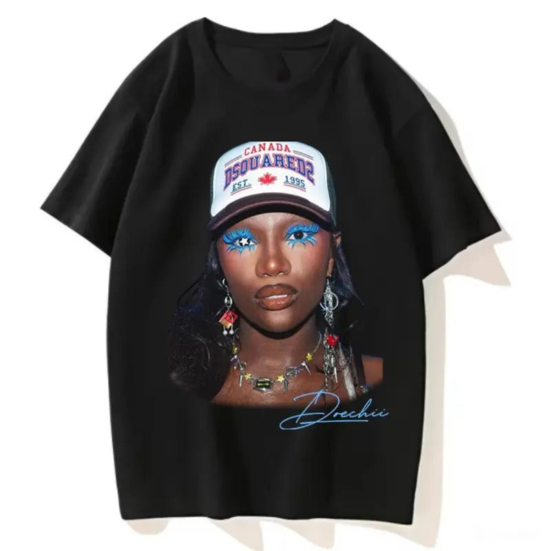 Doechii Blue Concert Black T-Shirt, Fans Gift Shirt Menswear Top Hoodie, Sweatshirt | GrindPrints.com