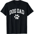 Dog Dad - Distressed Design Style - Funny Dog Paw - Classic T-Shirt Made in USA Hoodie, Sweatshirt | GrindPrints.com