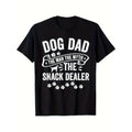 Dog Dad Man Myth Snack Dealer Funny Paw Dog T-Shirt, 100% Cotton, Halloween Thanksgiving Christmas Gift For Men Women...