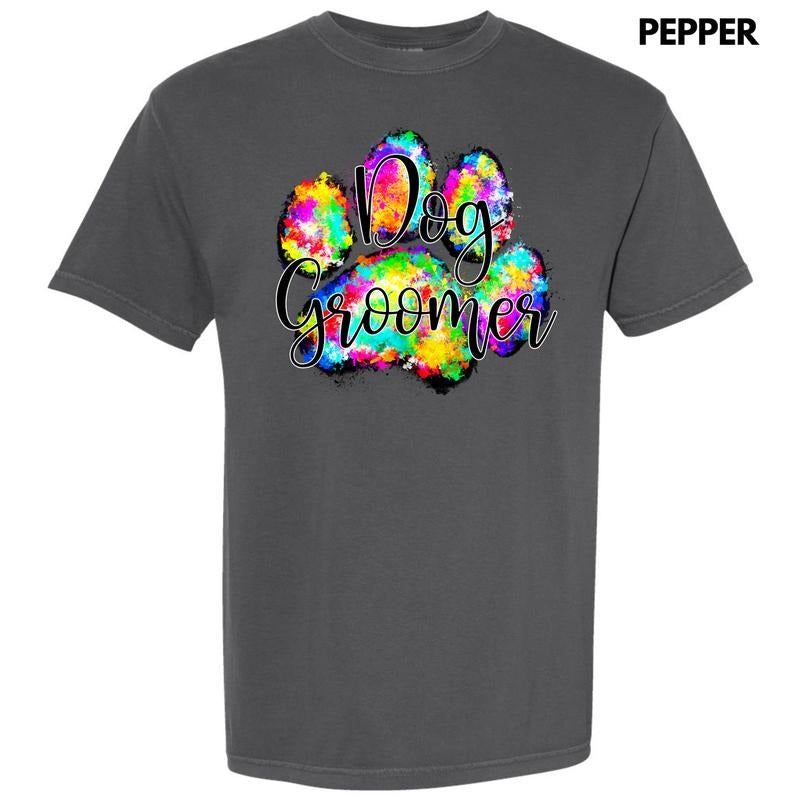 Dog Groomer Paw Comfort Colors T-Shirt 'NLB' Hoodie, Sweatshirt | GrindPrints.com