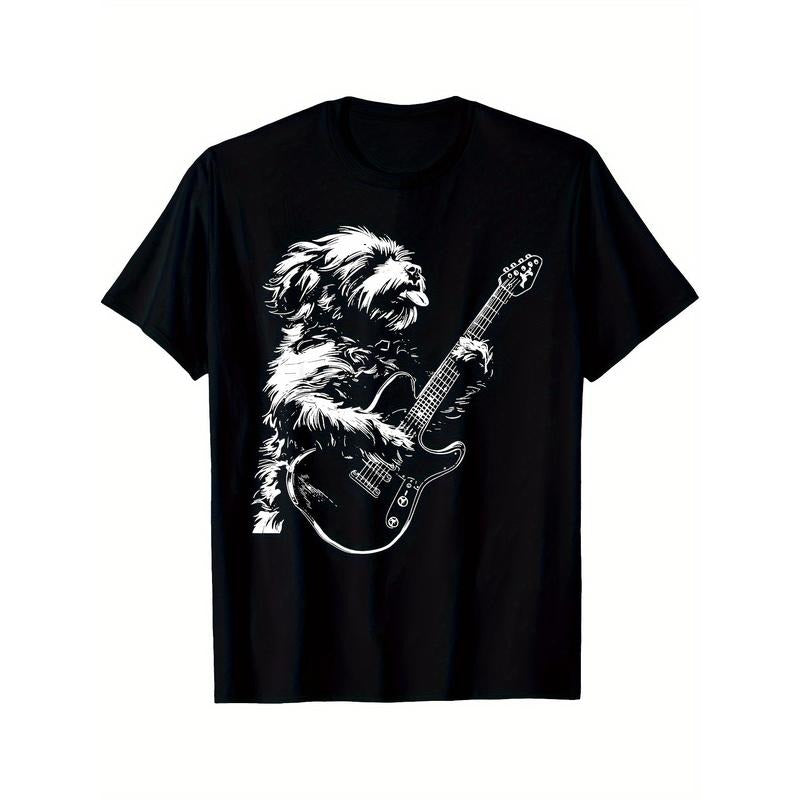 Dog Guitarist Guitar Cavapoo Dad Mom Made Usa T-Shirts, Hoodie, Sweatshirt