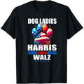 Dog Ladies For Harris Walz 2024 T-Shirt made in usa Hoodie, Sweatshirt | GrindPrints.com
