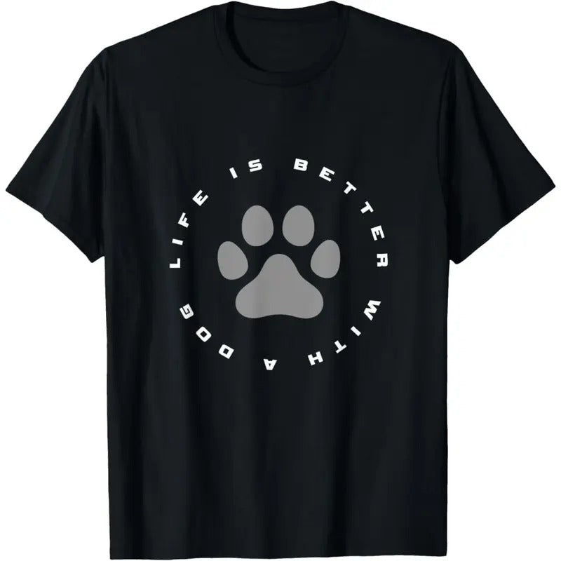 Dog Paw Print T-Shirt made in usa Hoodie, Sweatshirt | GrindPrints.com