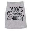 Dog Shirt Daddys Camping Buddy Cute Outdoor Clothes For Puppy Dad Joke Shirt For Dogs Funny Camping Puppy Shirt Grey...