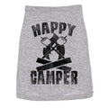 Dog Shirt Happy Camper Cute Outdoor Clothes for Family Pet Funny Camping Puppy Shirt Grey Hoodie, Sweatshirt