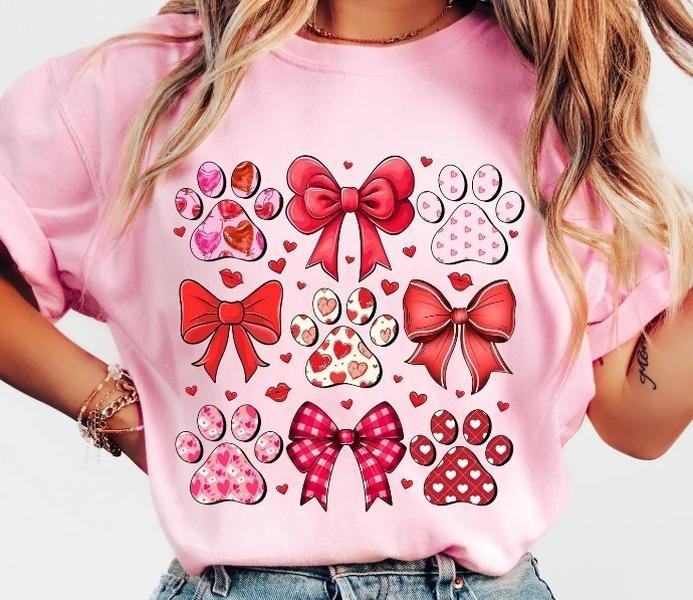Dog Valentine Coquette DTF Transfers - THIS IS NOT A SHIRT Hoodie, Sweatshirt | GrindPrints.com