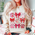 Dog Valentine Coquette Tshirt Sweatshirt, Dog Mom Sweatshirt, Valentine's Day, Dog Lover Gift, Unisex Sweater Pullover...