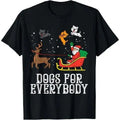Dogs For Everybody Santa Funny Christmas Xmas T-Shirt Made in USA Hoodie, Sweatshirt | GrindPrints.com